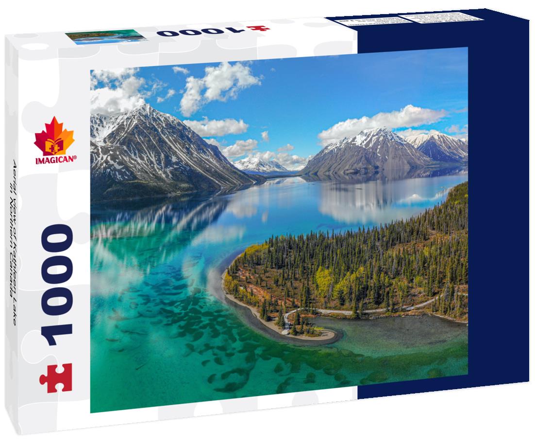 ImagiCan Jigsaw Puzzle Aerial view of Kathleen Lake in Northern Canada 1000 pieces