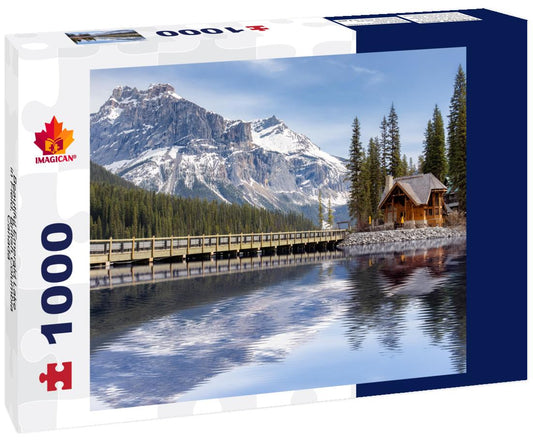 ImagiCan Jigsaw Puzzle Beautiful Emerald Lake in Field, British Columbia, Canada 1000 pieces