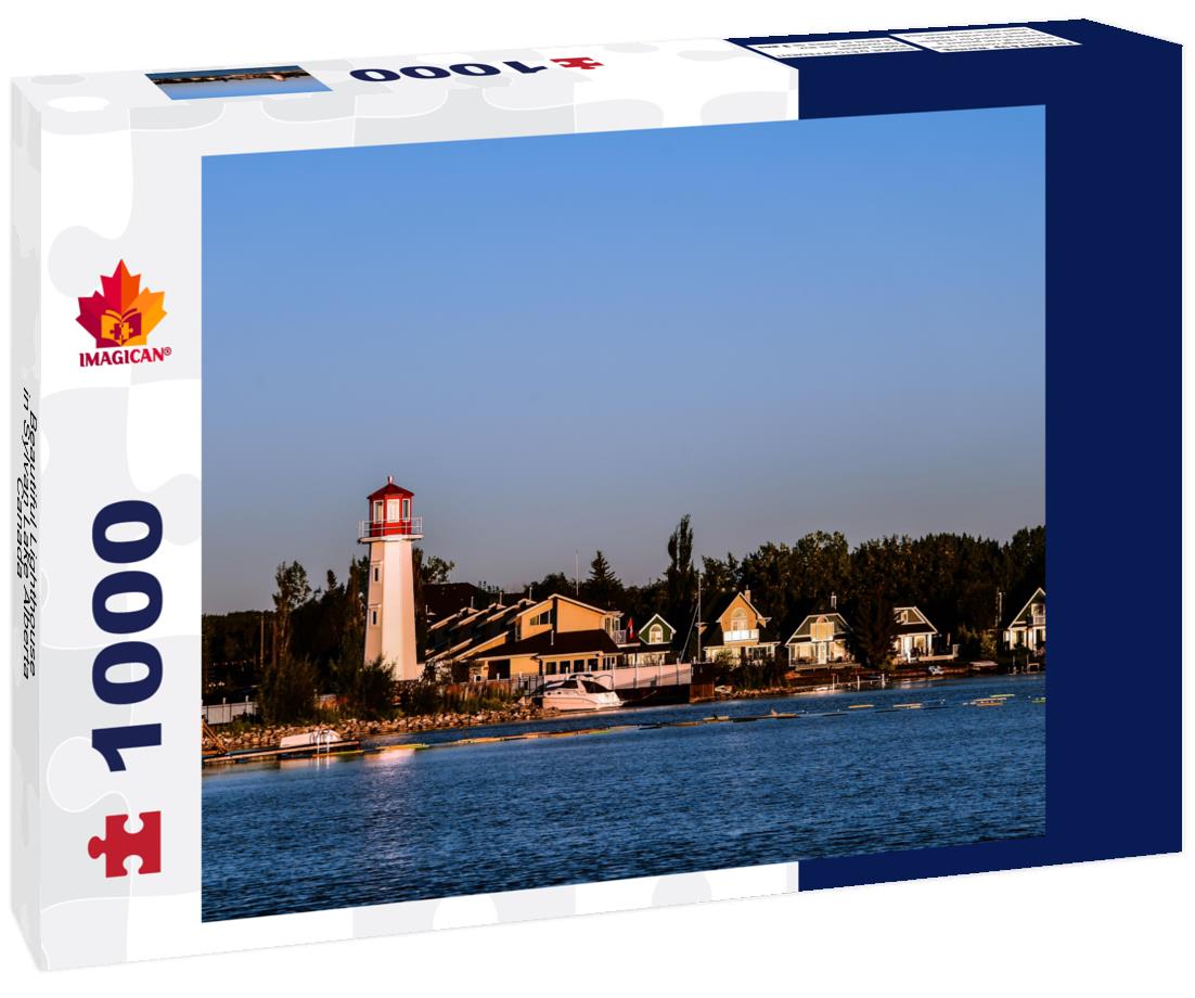 ImagiCan Jigsaw Puzzle Beautiful Lighthouse in Sylvan Lake Alberta Canada 1000 pieces