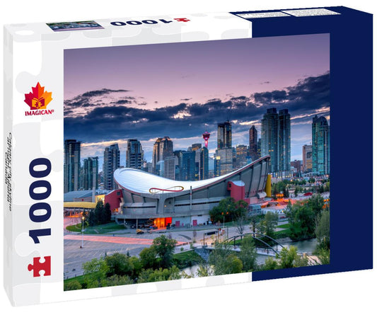 ImagiCan Jigsaw Puzzle Calgary city skyline at night, Alberta, Canada 1000 pieces