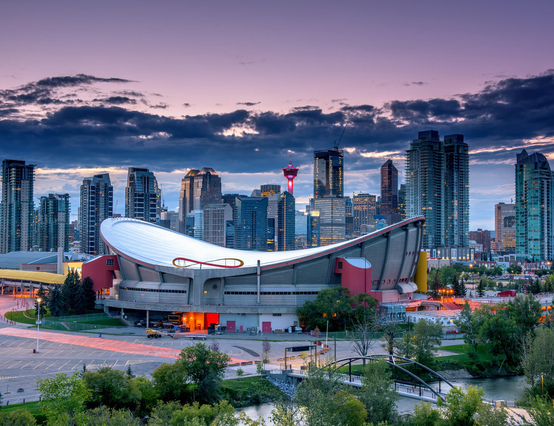 ImagiCan Jigsaw Puzzle Calgary city skyline at night, Alberta, Canada 1000 pieces