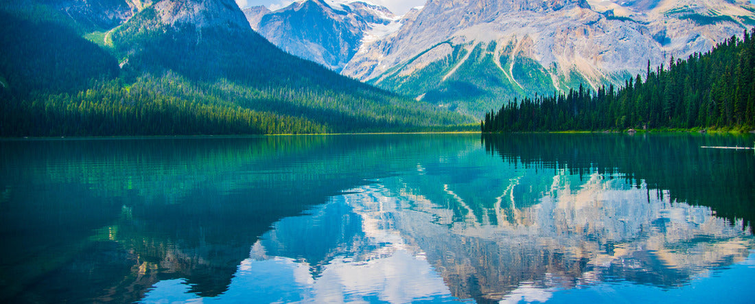 Snow mountain in summer near Banff 2000pc Panoramic Puzzle