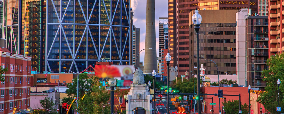 ImagiCan Jigsaw Puzzle Calgary Tower high in the city center 2000 pieces panorama