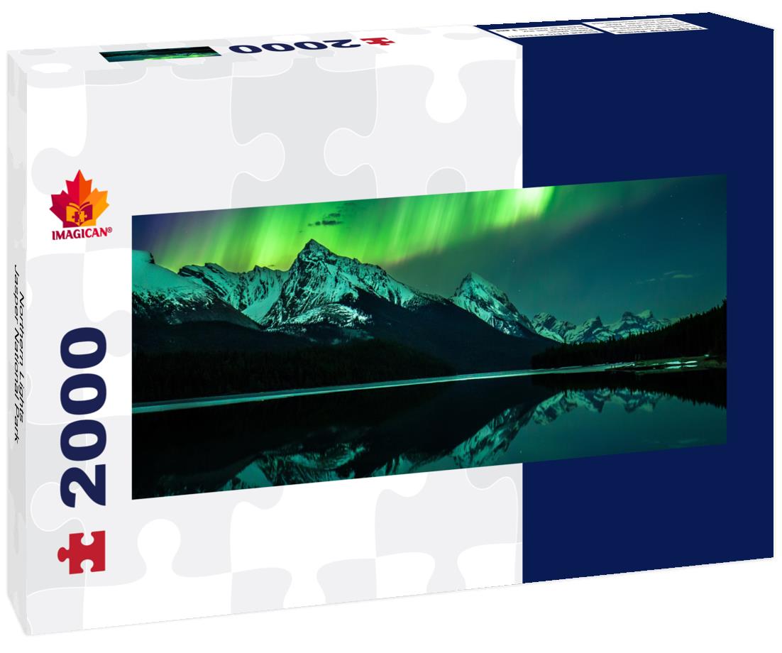 Northern Lights, Jasper Nationalpark 2000pc Panoramic Puzzle