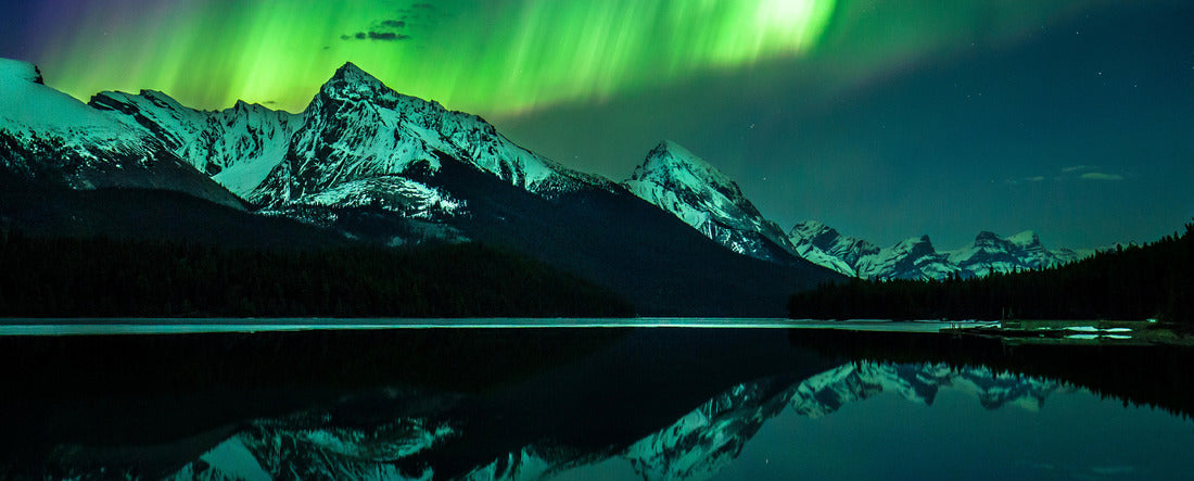 Northern Lights, Jasper Nationalpark 2000pc Panoramic Puzzle