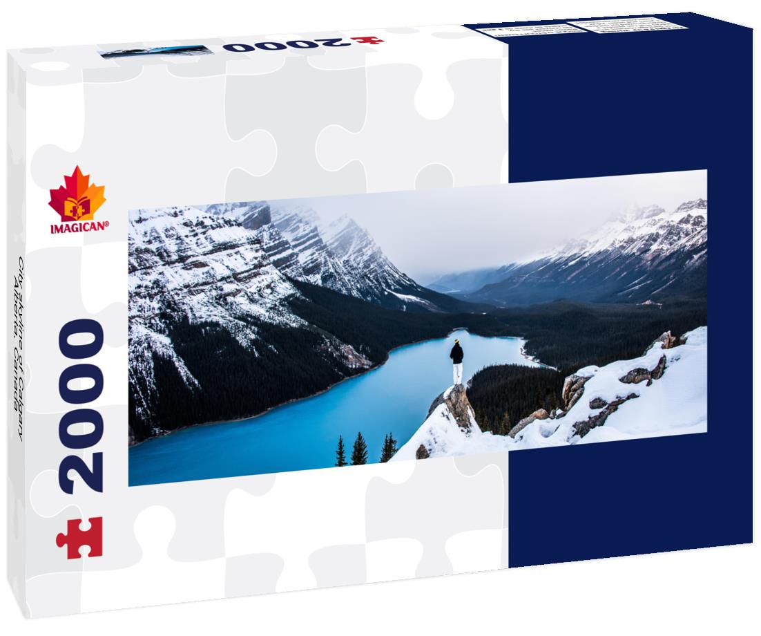 City Skyline of Calgary, Alberta, Canada 2000pc Panoramic Puzzle
