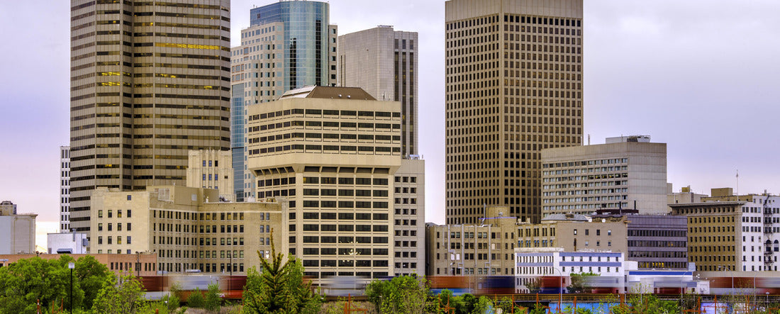 Downtown Winnipeg, buildings and skyline 2000pc Panoramic Puzzle