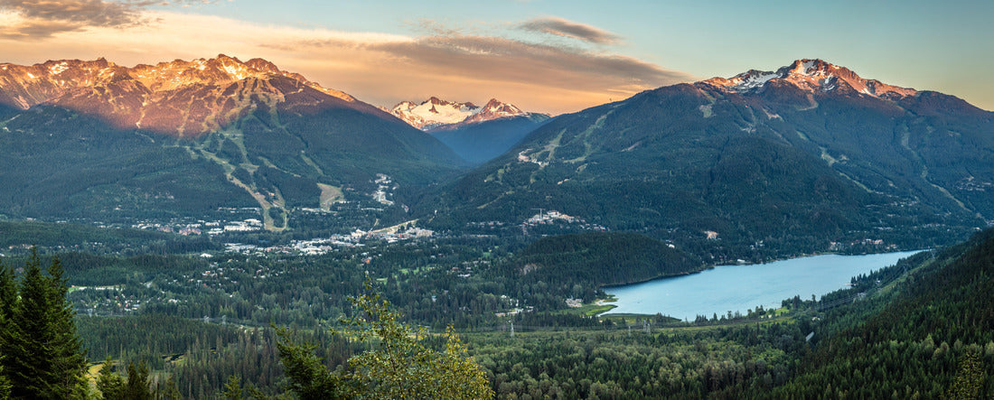 Whistler Blackcomb Mountains at Sunset 2000pc Panoramic Puzzle