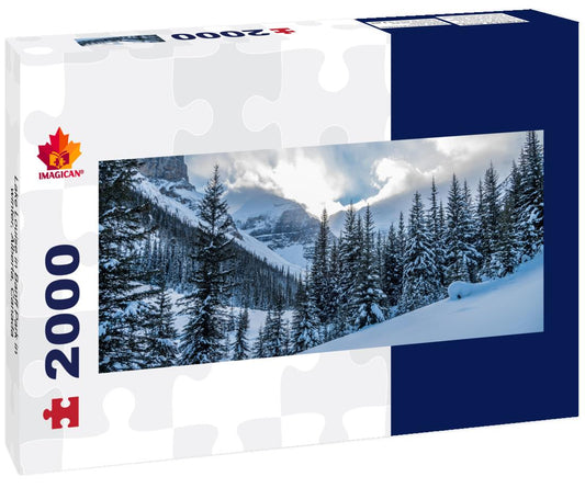 ImagiCan Jigsaw Puzzle Lake Louise in Banff Park in winter, Alberta, Canada 2000 pieces panorama