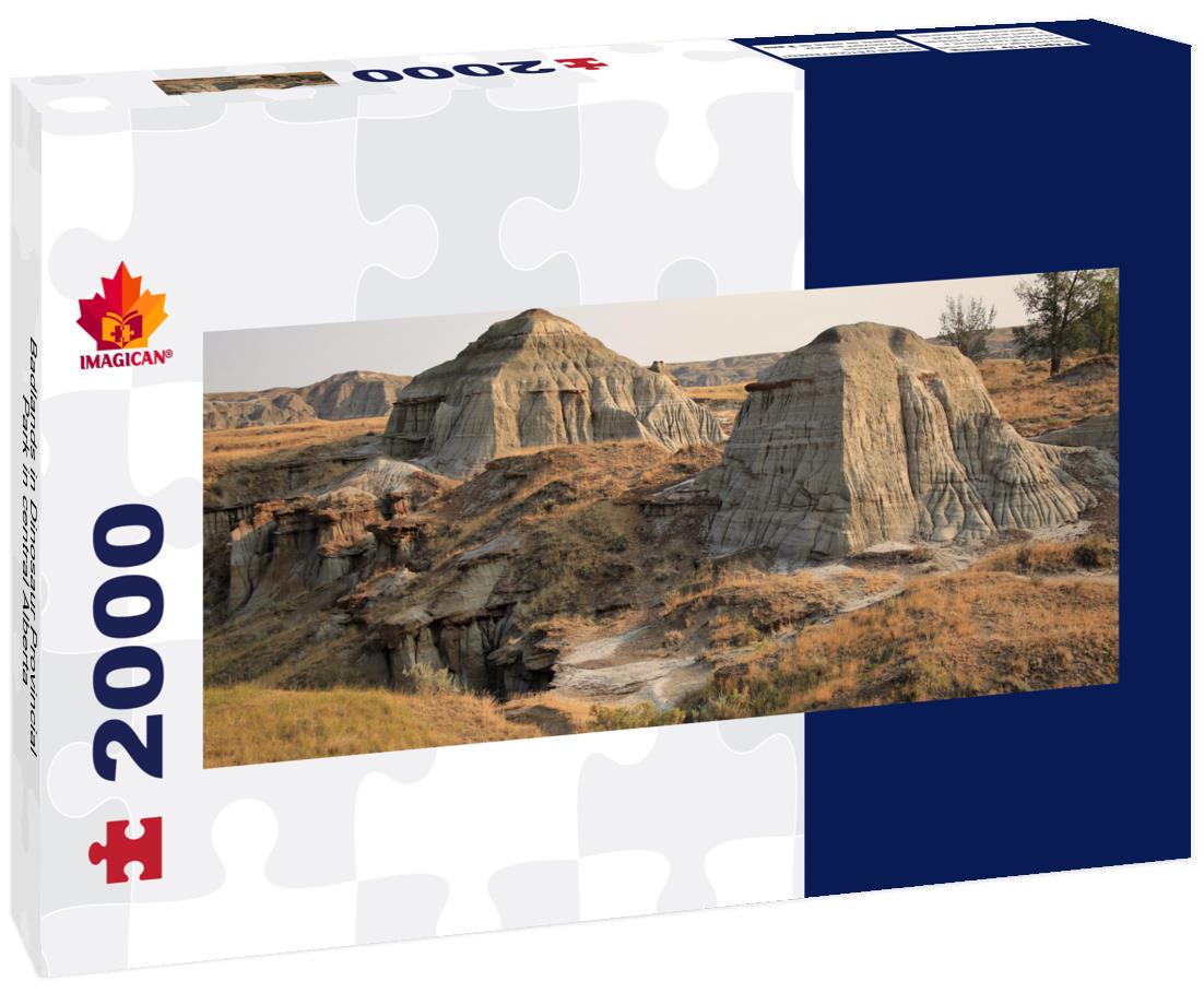 Badlands in Dinosaur Provincial Park in central Alberta 2000pc Panoramic Puzzle