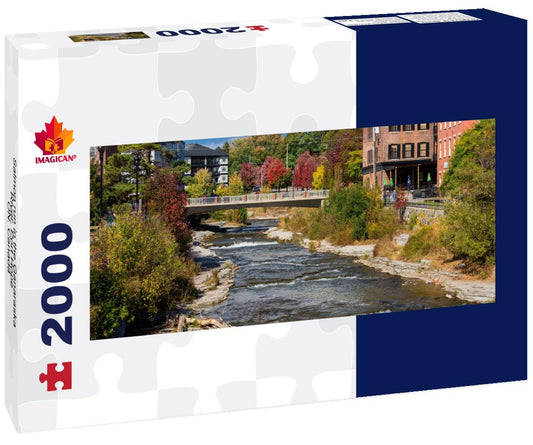 ImagiCan Jigsaw Puzzle Salmon run in the Ganaraska River. Port Hope, ON. Canada 2000 pieces panorama