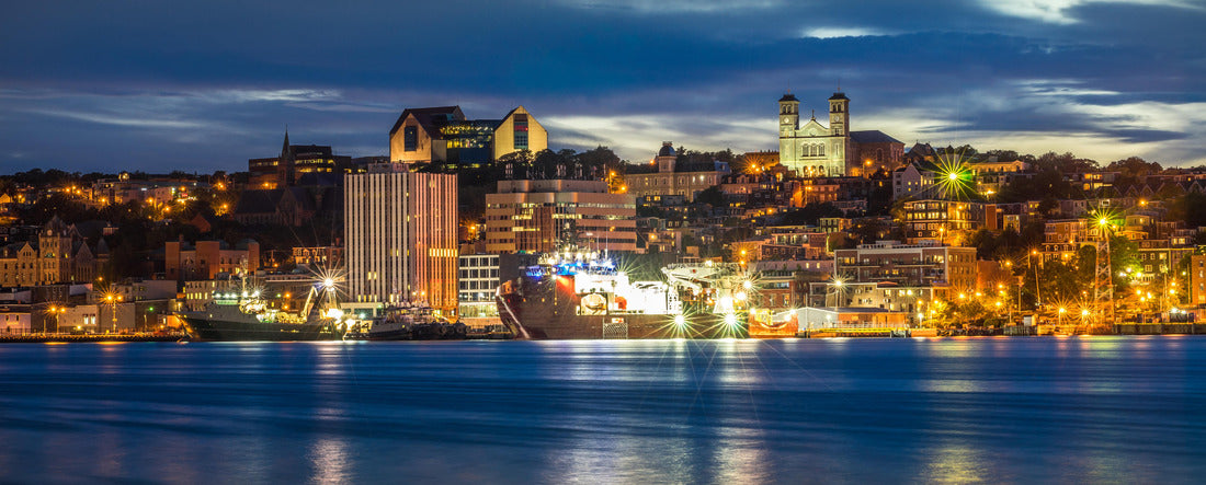 St John's cityscape at the evening, Newfoundland, Canada 2000pc Panoramic Puzzle