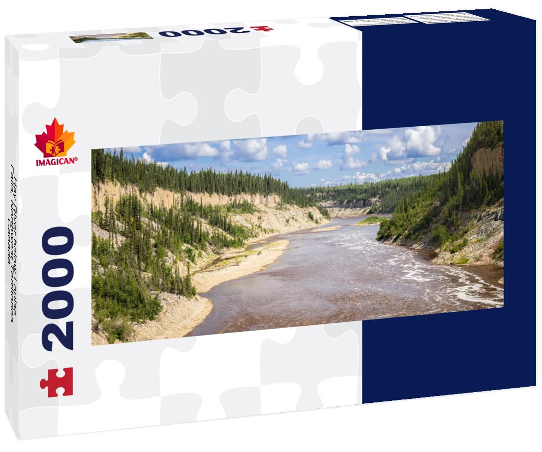 ImagiCan Jigsaw Puzzle Hay River below Louise Falls, Northwest Territories, Canada 2000 pieces panorama
