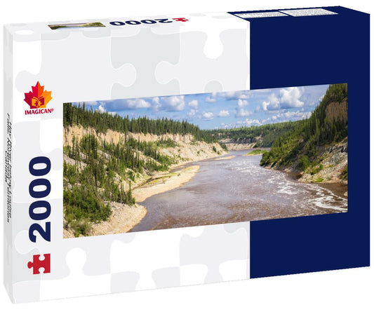 ImagiCan Jigsaw Puzzle Hay River below Louise Falls, Northwest Territories, Canada 2000 pieces panorama