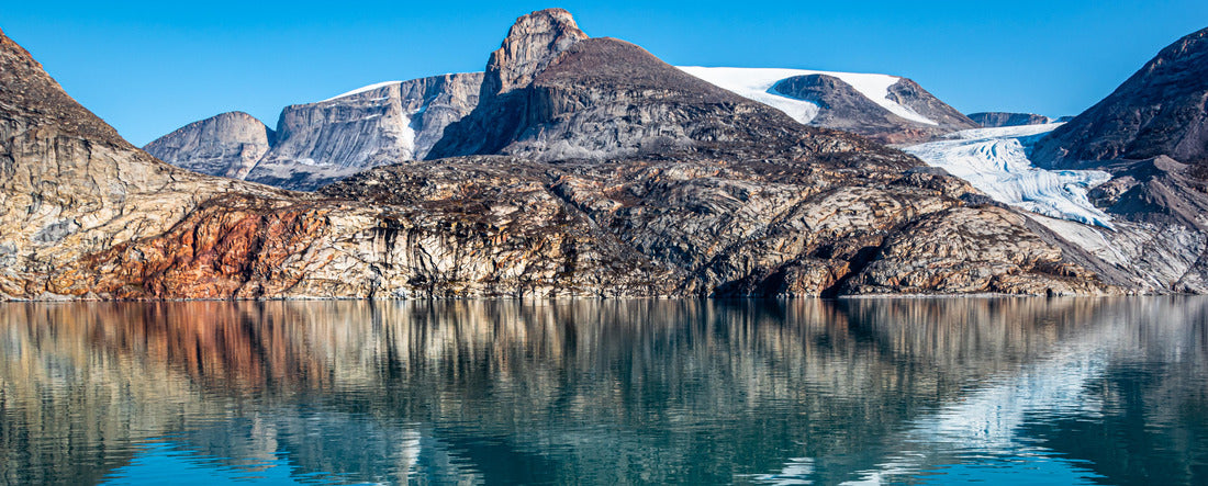 Mountain reflection, Sam Ford Fjord, Arctic Canada, Nunavut 2000pc Panoramic Puzzle
