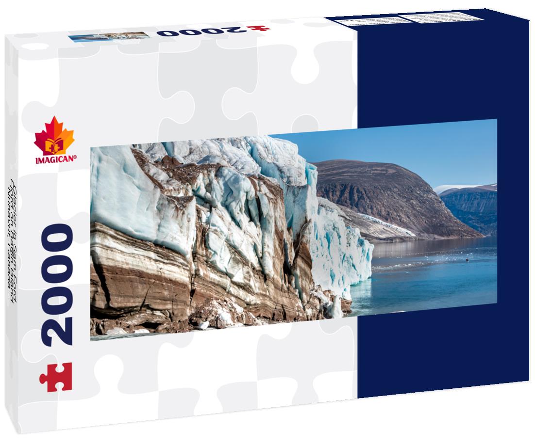 Glaciers in Sam Ford Fjord on Baffin Island, Nunavut, Canada 2000pc Panoramic Puzzle