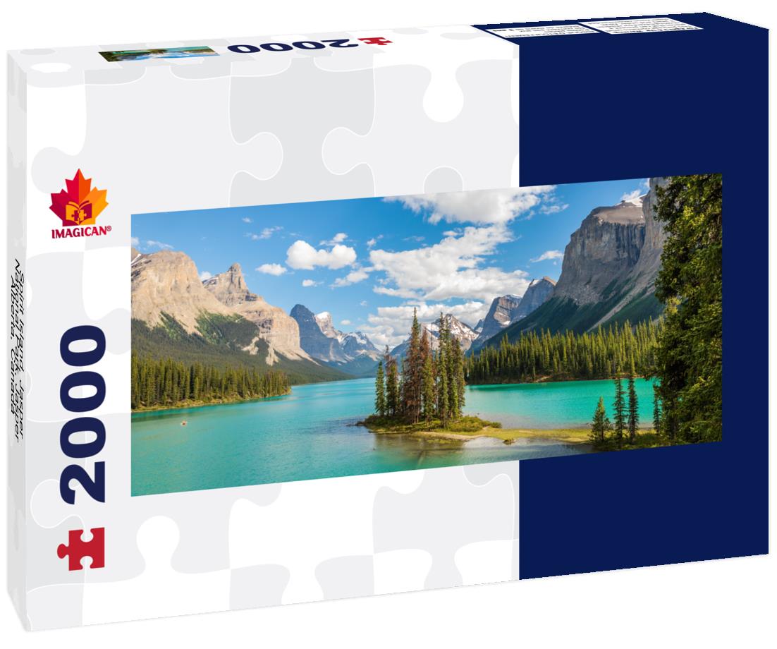 Spirit Island, Jasper National Park, Jasper, Alberta, Canada 2000pc Panoramic Puzzle