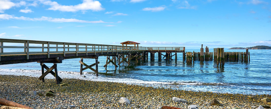 Davis Bay Pier. Sechelt, Sunshine Coast, British Columbia, Canada 2000pc Panoramic Puzzle