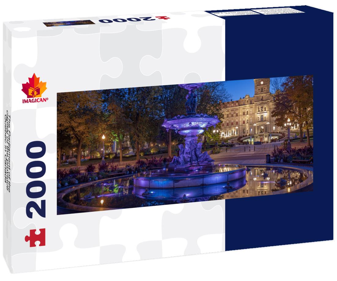 The Parliament of the capital of the province of Quebec in Canada. 2000pc Panoramic Puzzle