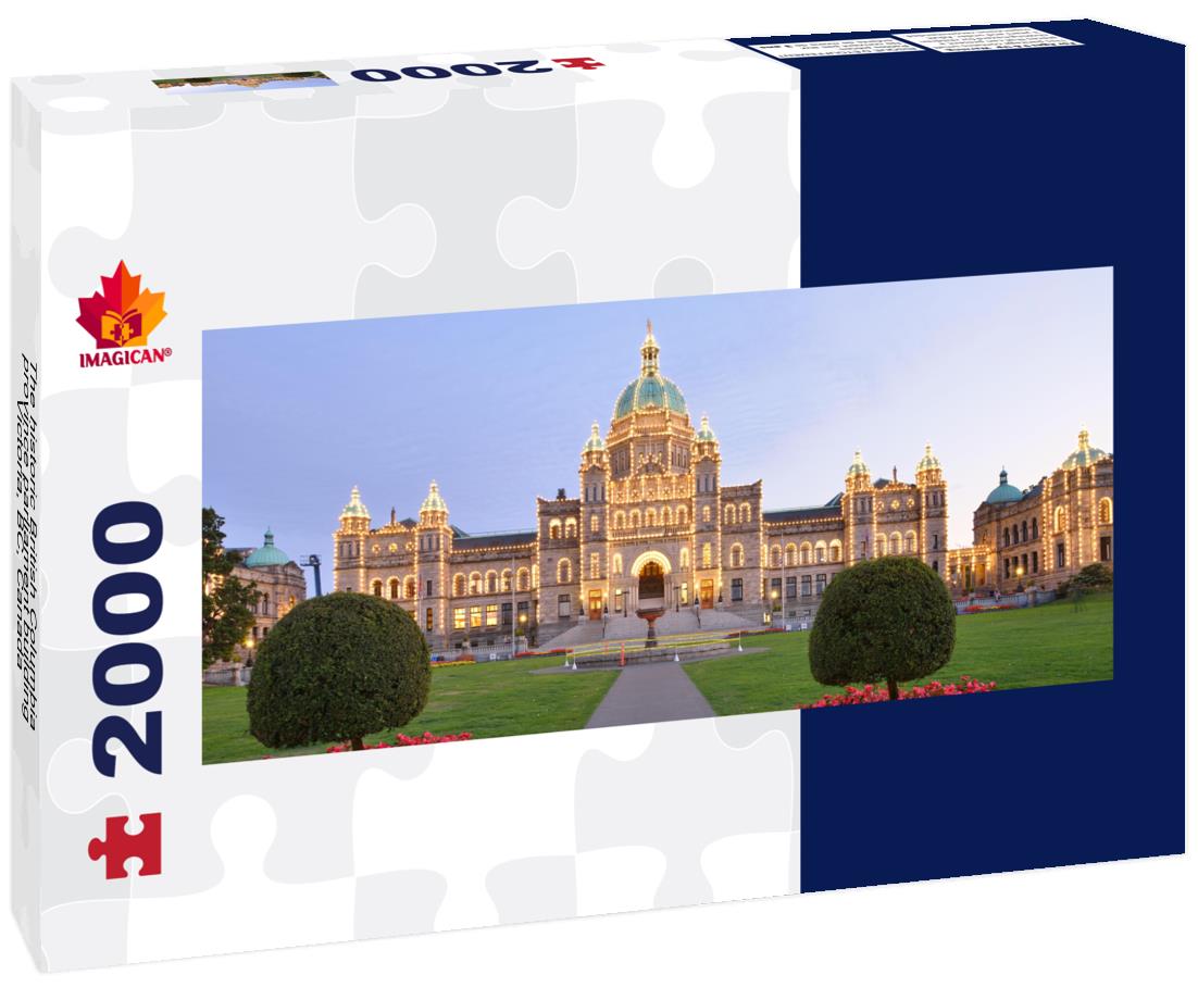 The historic British Columbia province parliament building, Victoria, BC 2000pc Panoramic Puzzle