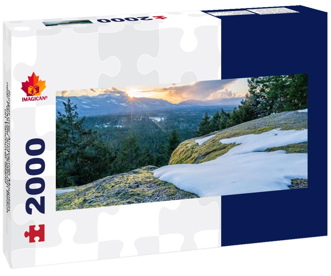 Mount Arrowsmith near Parksville and Qualicum Beach on Vancouver Island 2000pc Panoramic Puzzle