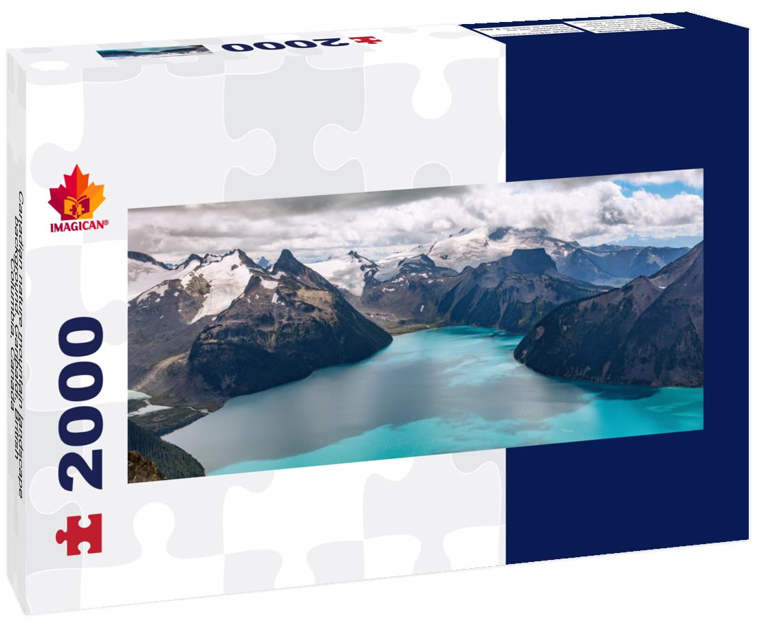 Canadian nature mountain landscape background. Garibaldi, British Columbia. 2000pc Panoramic Puzzle