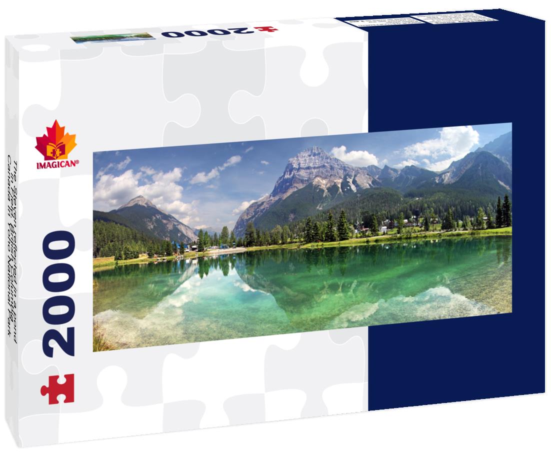 The Steven reflected in a pond in Field, British Columbia In Yoho National Park 2000pc Panoramic Puzzle