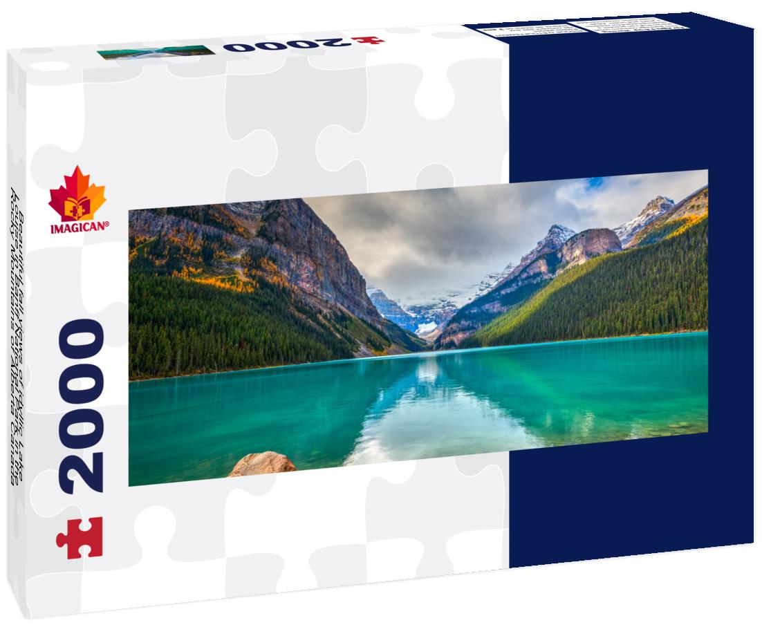 ImagiCan Jigsaw Puzzle Lake Louise, a glacial lake in Banff National Park in Alberta 2000 pieces panorama
