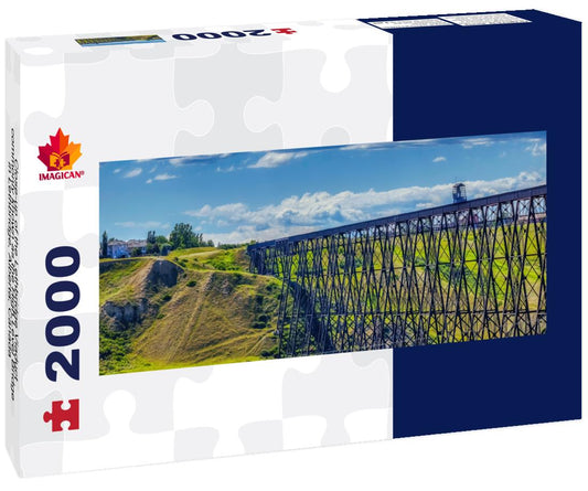 ImagiCan Jigsaw Puzzle Lethbridge Viaduct, commonly known as High Level Bridge in Lethbridge, Alberta 2000 pieces panorama