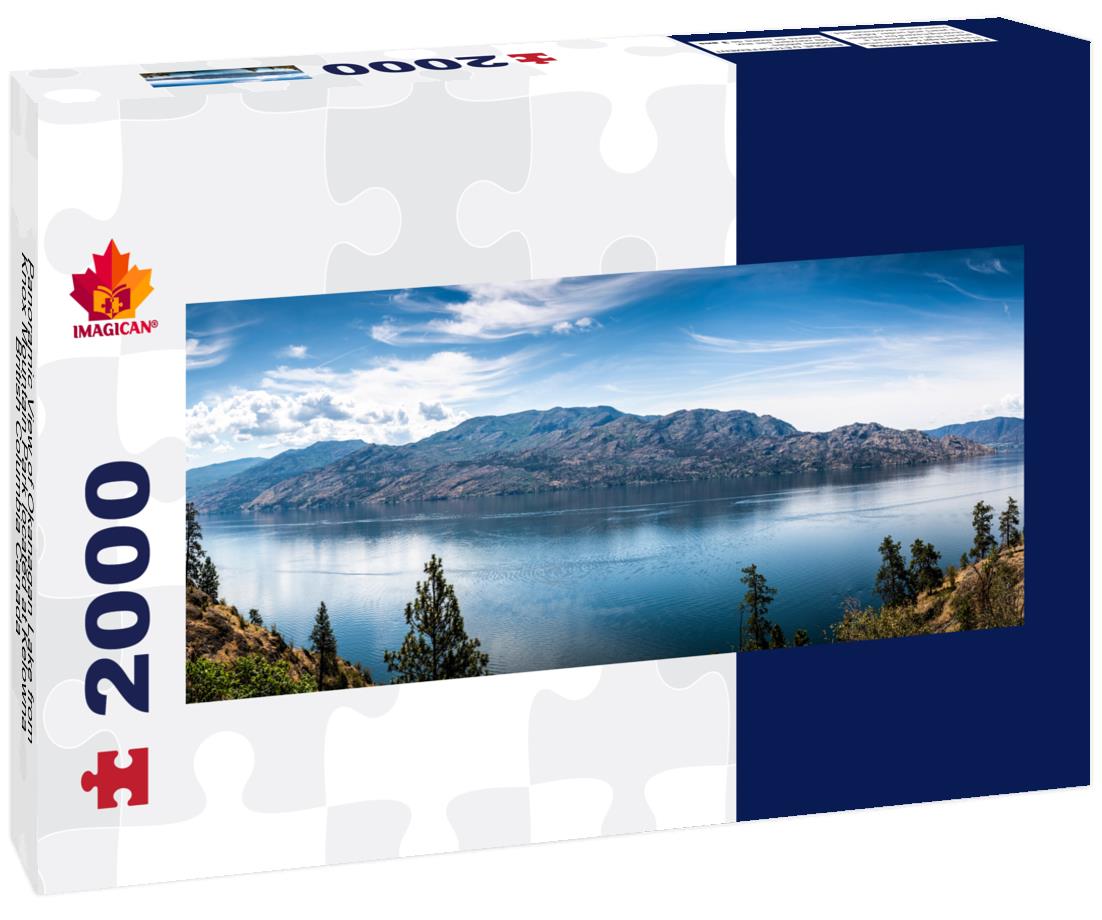 Okanagan Lake from Knox Mountain Park located at Kelowna British Columbia 2000pc Panoramic Puzzle