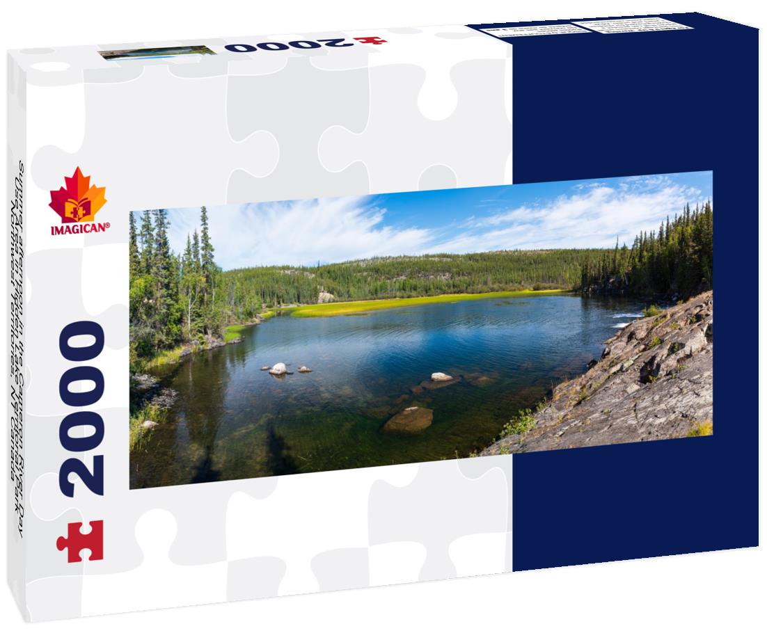Cameron River Day Use Area in Hidden Lake Territorial Park, NT 2000pc Panoramic Puzzle