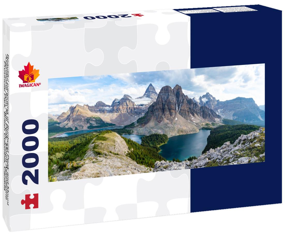 Sunburst Peak from Nub Peak, Mount Assiniboine Provincial Park 2000pc Panoramic Puzzle