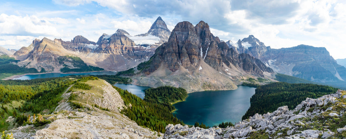 Sunburst Peak from Nub Peak, Mount Assiniboine Provincial Park 2000pc Panoramic Puzzle