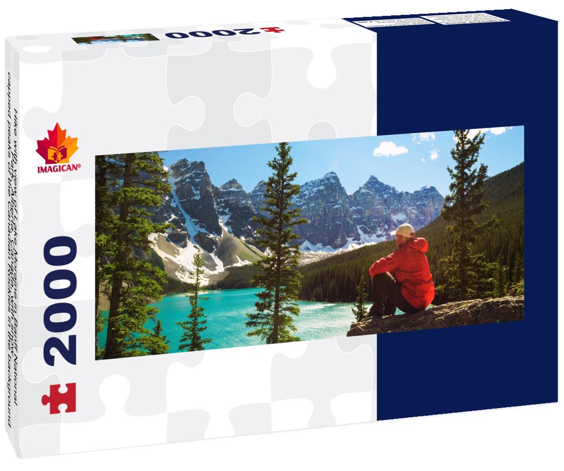 ImagiCan Jigsaw Puzzle Lake Moraine in Banff National Park, Alberta 2000 pieces panorama