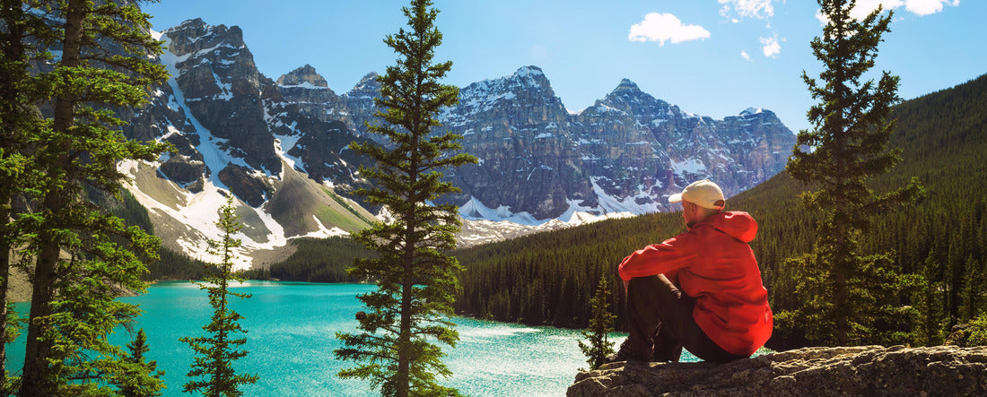 ImagiCan Jigsaw Puzzle Lake Moraine in Banff National Park, Alberta 2000 pieces panorama