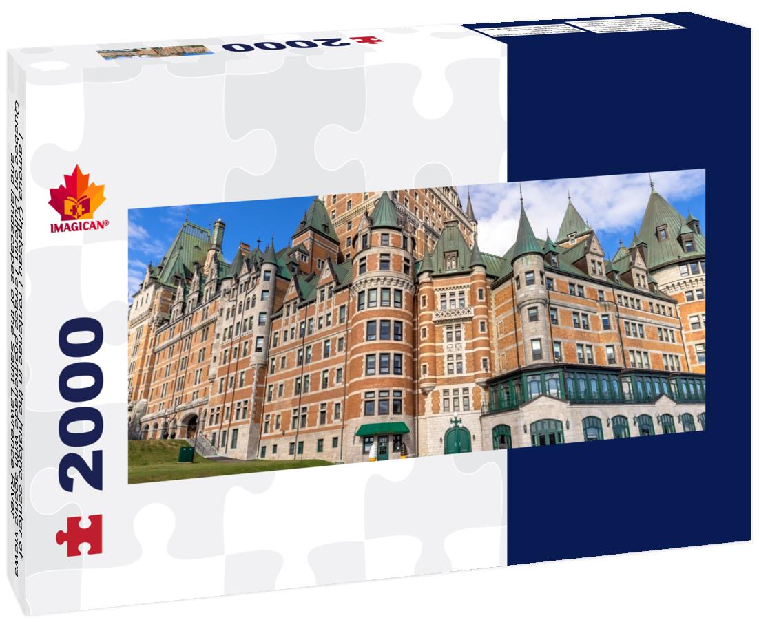 Famous Chateau Frontenac in the historic center of Quebec 2000pc Panoramic Puzzle