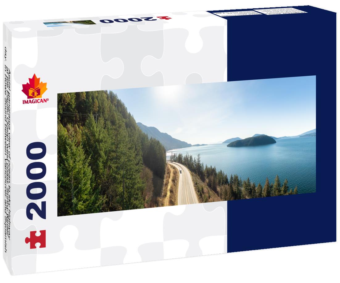 Howe Sound between Vancouver and Squamish, British Columbia 2000pc Panoramic Puzzle