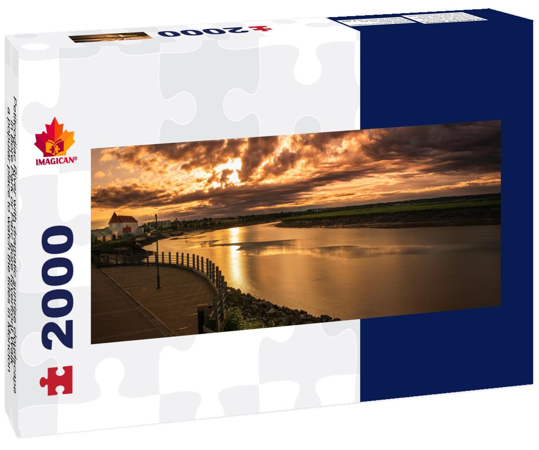 ImagiCan Jigsaw Puzzle Petitcodiac River, Moncton, New Brunswick 2000 pieces panorama