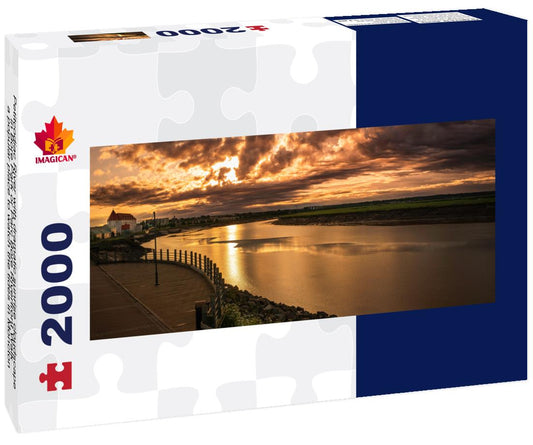 ImagiCan Jigsaw Puzzle Petitcodiac River, Moncton, New Brunswick 2000 pieces panorama