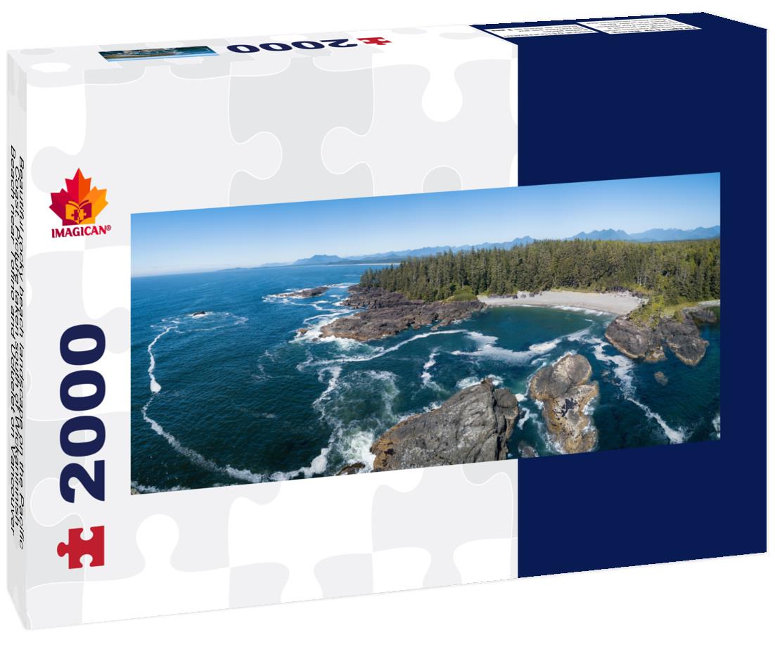 ImagiCan Jigsaw Puzzle Wickaninnish Beach near Tofino and Ucluelet on Vancouver Island, BC 2000 pieces panorama
