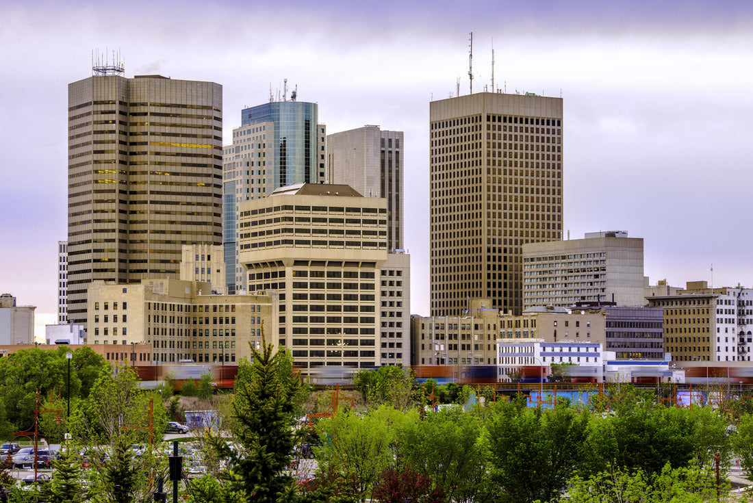 Winnipeg city skyline at sunset 2000pc Puzzle