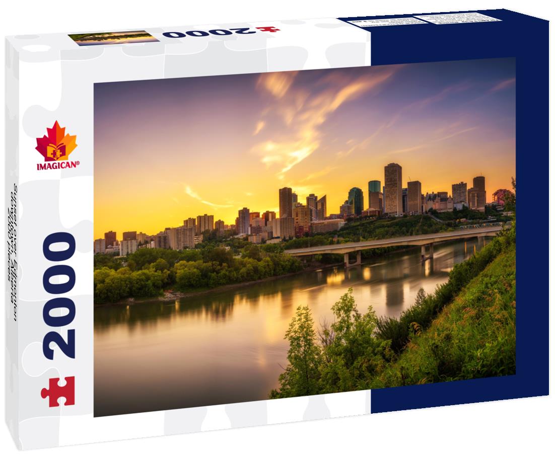 Sunset over Edmonton downtown, Alberta 2000pc Puzzle