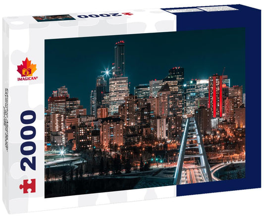 ImagiCan Jigsaw Puzzle Edmonton Alberta city skyline at night 2000 pieces