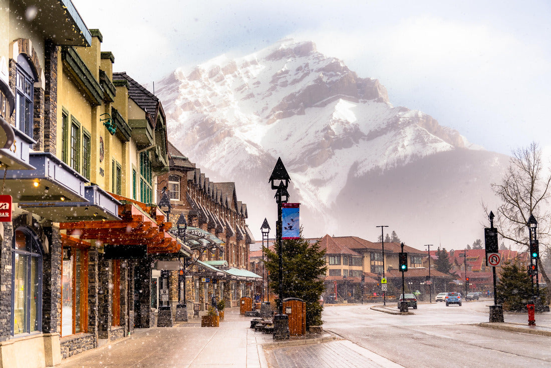 busy street in Banff City Canada 2000pc Puzzle