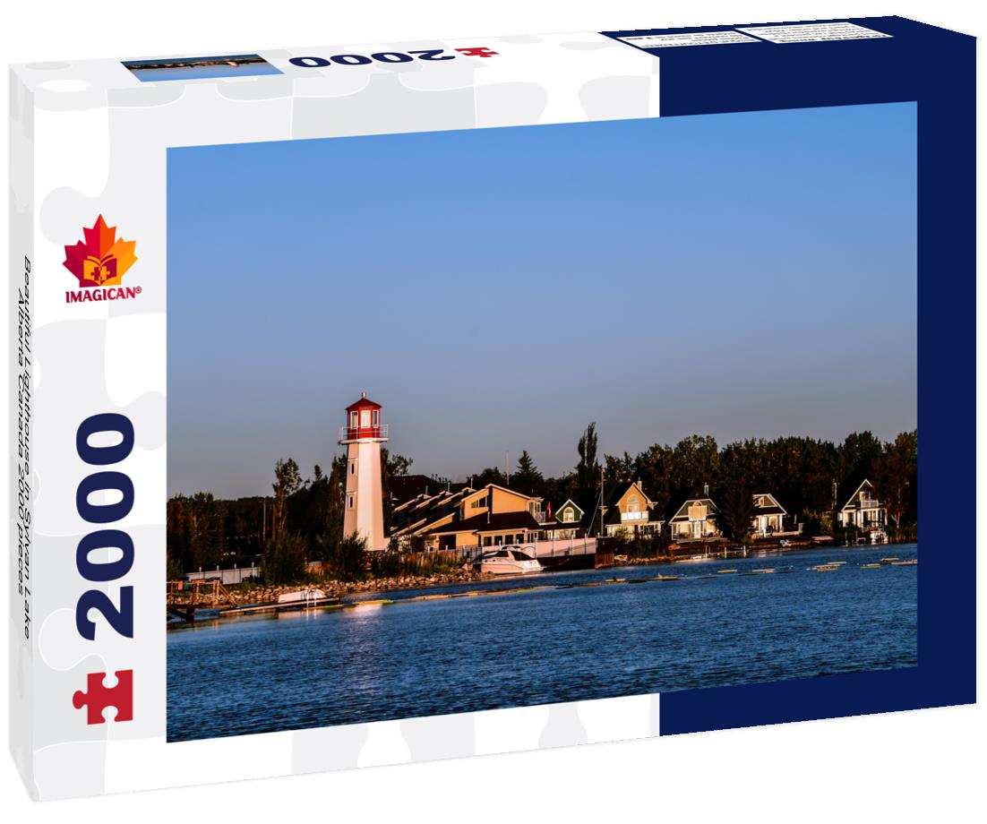 ImagiCan Jigsaw Puzzle Beautiful Lighthouse in Sylvan Lake Alberta Canada 2000 pieces