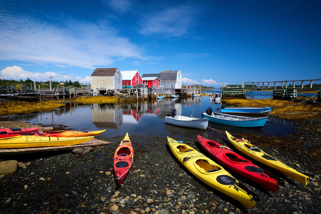 Kayaks on the shore, Blue Rocks, Nova Scotia Canada 2000pc Puzzle