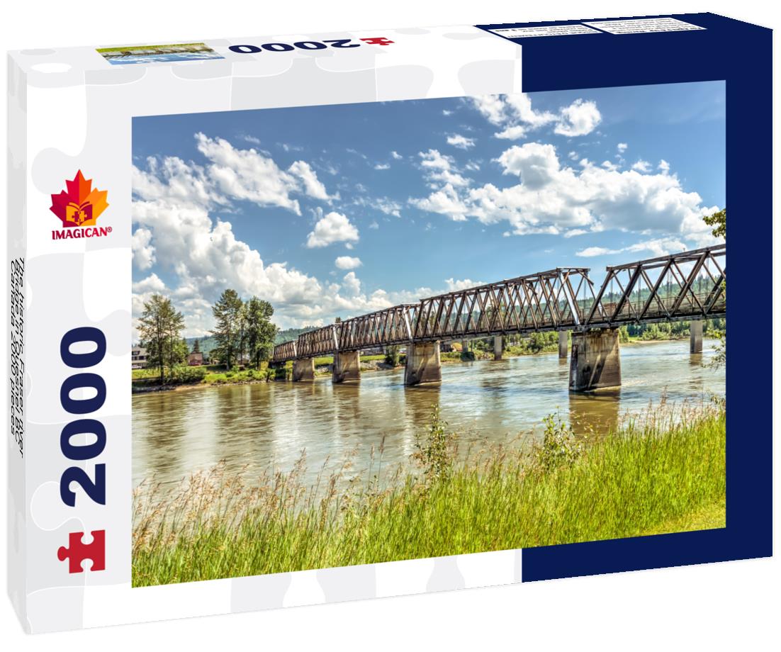 ImagiCan Jigsaw Puzzle The historic Fraser river Bridge in Quesnel BC, Canada 2000 pieces