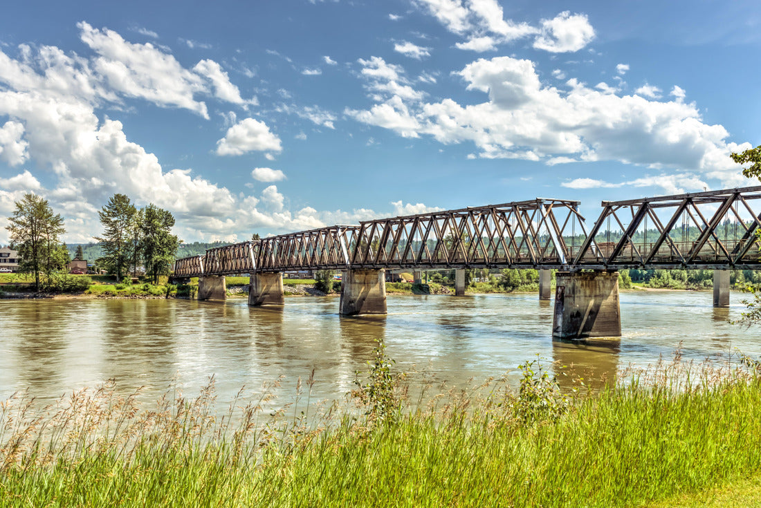 The historic Fraser river Bridge in Quesnel BC, Canada 2000pc Puzzle