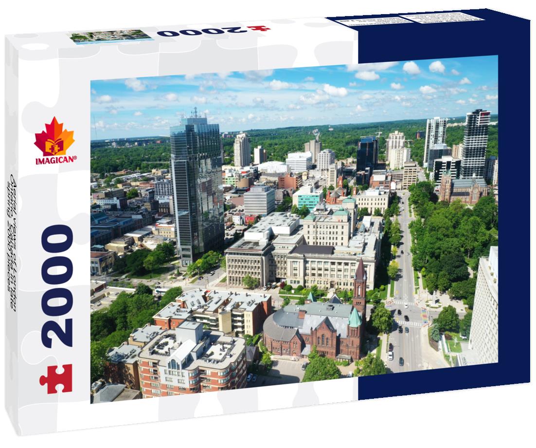Aerial views of London, Ontario, Canada in late spring 2000pc Puzzle