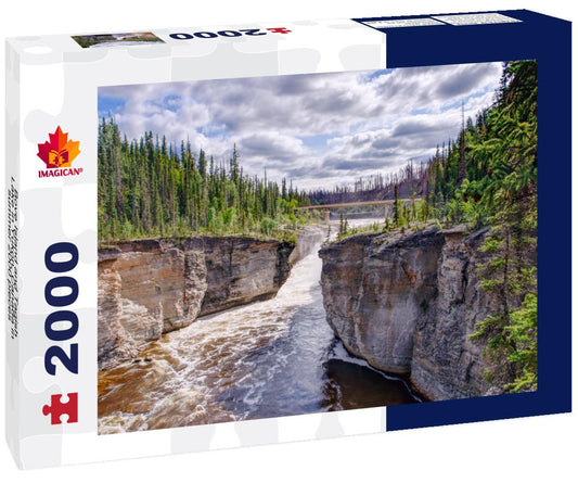 ImagiCan Jigsaw Puzzle Bove Island and Tagish Lake in Yukon, Canada in summer 2000 pieces